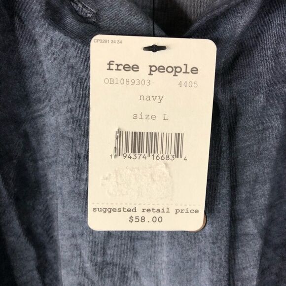 -Free People Button Up Crop Shirt NWT S - Picture 5 of 8